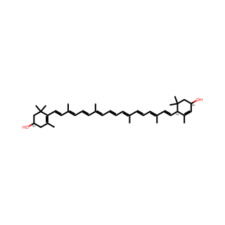 (1R,4R)-4-((1E,3E,5E,7E,9E,11E,13E,15E,17E)-18-((R)-4-Hydroxy-2,6,6-trimethylcyclohex-1-en-1-yl)-3,7,12,16-tetramethyloctadeca-1,3,5,7,9,11,13,15,17-nonaen-1-yl)-3,5,5-trimethylcyclohex-2-enol