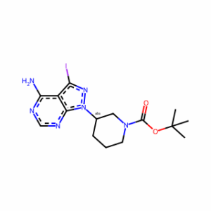 (R)-tert-Butyl 3-(4-amino-3-iodo-1H-pyrazolo[3,4-d]pyrimidin-1-yl)piperidine-1-carboxylate
