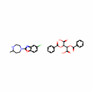 (R)-5-Chloro-2-(5-methyl-1,4-diazepan-1-yl)benzo[d]oxazole (2S,3S)-2,3-bis(benzoyloxy)succinate