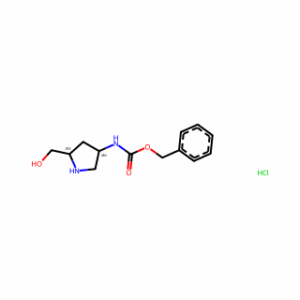(2S,4S)-2-Hydroxymethyl-4-Cbz-aminopyrrolidine hydrochloride