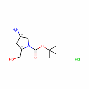 (2R,4S)-tert-Butyl 4-amino-2-(hydroxymethyl)pyrrolidine-1-carboxylate hydrochloride