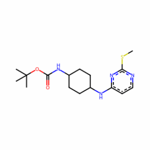 tert-Butyl (4-((2-(methylthio)pyrimidin-4-yl)amino)cyclohexyl)carbamate