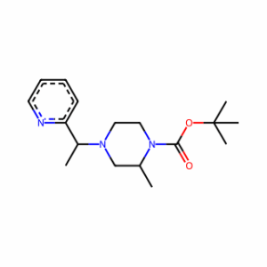 tert-Butyl 2-methyl-4-(1-(pyridin-2-yl)ethyl)piperazine-1-carboxylate