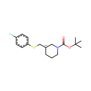 tert-Butyl 3-(((4-fluorophenyl)thio)methyl)piperidine-1-carboxylate