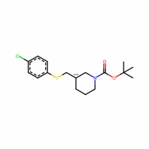 tert-Butyl 3-(((4-chlorophenyl)thio)methyl)piperidine-1-carboxylate
