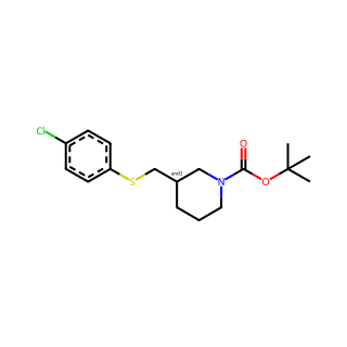 tert-Butyl 3-(((4-chlorophenyl)thio)methyl)piperidine-1-carboxylate