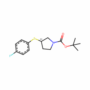 (R)-tert-Butyl 3-((4-fluorophenyl)thio)pyrrolidine-1-carboxylate