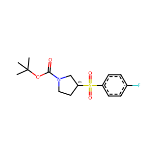 (S)-tert-Butyl 3-((4-fluorophenyl)sulfonyl)pyrrolidine-1-carboxylate