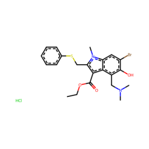 Ethyl 6-bromo-4-[(dimethylamino)methyl]-5-hydroxy-1-methyl-2-[(phenylthio)methyl]-1H-indole-3-carboxylate hydrochloride