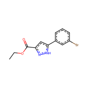 Ethyl 5-(3-bromophenyl)-1H-pyrazole-3-carboxylate