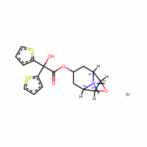 (1α,2β,4β,5α,7β)-7-[(Hydroxydi-2-thienylacetyl)oxy]-9,9-di-methyl-3-oxa-9-azoniatricyclo[3.3.1.0]nonane bromide
