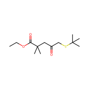 Ethyl 5-(tert-butylthio)-2,2-dimethyl-4-oxopentanoate