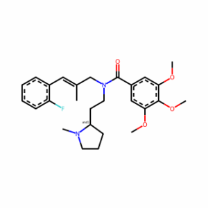 (E)-N-(3-(2-Fluorophenyl)-2-methylallyl)-3,4,5-trimethoxy-N-(2-(1-methylpyrrolidin-2-yl)ethyl)benzamide