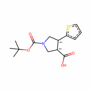 trans-N-Boc-4-(2-thienyl)pyrrolidine-3-carboxylic acid