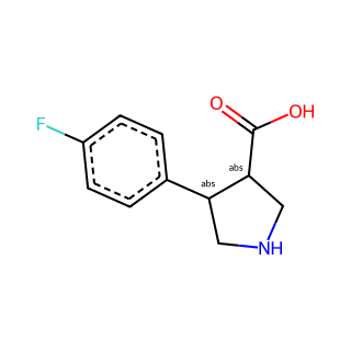 (3R,4S)-rel-4-(4-Fluorophenyl)pyrrolidine-3-carboxylic acid