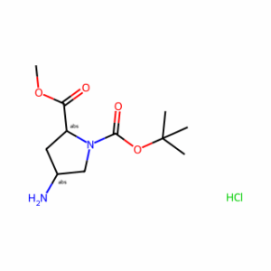 (2R,4S)-1-tert-Butyl 2-methyl 4-aminopyrrolidine-1,2-dicarboxylate hydrochloride