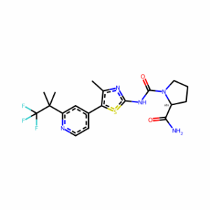 (2S)-N1-[4-Methyl-5-[2-(2,2,2-trifluoro-1,1-dimethylethyl)-4-pyridinyl]-2-thiazolyl]-1,2-pyrrolidinedicarboxamide