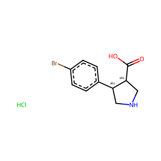 (3R,4S)-4-(4-Bromophenyl)pyrrolidine-3-carboxylic acid hydrochloride