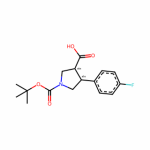 trans-1-(tert-butoxycarbonyl)-4-(4-fluorophenyl)pyrrolidine-3-carboxylic acid