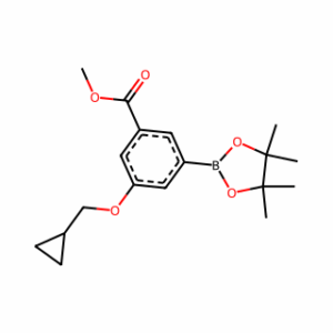 Methyl 3-(cyclopropylmethoxy)-5-(4,4,5,5-tetramethyl-1,3,2-dioxaborolan-2-yl)benzoate