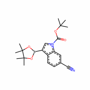 tert-Butyl 6-cyano-3-(4,4,5,5-tetramethyl-1,3,2-dioxaborolan-2-yl)-1H-indole-1-carboxylate