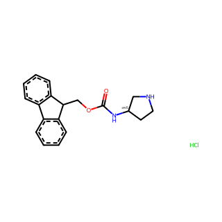 (9H-Fluoren-9-yl)methyl pyrrolidin-3-ylcarbamate hydrochloride