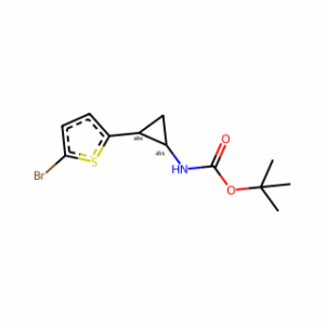 tert-butyl N-[(1S,2S)-rel-2-(5-bromothiophen-2-yl)cyclopropyl]carbamate