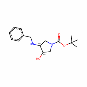 trans-tert-Butyl 3-(benzylamino)-4-hydroxypyrrolidine-1-carboxylate
