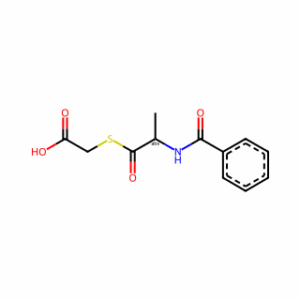(R)-2-((2-Benzamidopropanoyl)thio)acetic acid