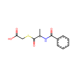 (R)-2-((2-Benzamidopropanoyl)thio)acetic acid