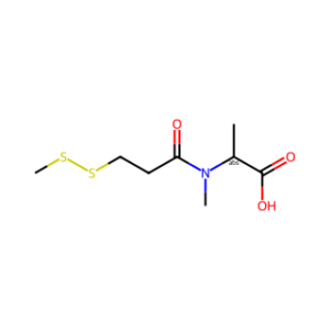 (S)-2-(N-methyl-3-(methyldisulfanyl)propanamido)propanoic acid