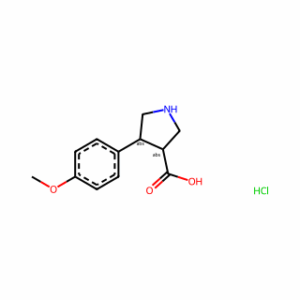trans-4-(4-Methoxyphenyl)pyrrolidine-3-carboxylic acid hydrochloride