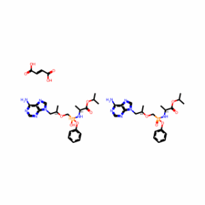 L-Alanine, N-[(S)-[[(1R)-2-(6-amino-9H-purin-9-yl)-1-methylethoxy]methyl]phenoxyphosphinyl]-, 1-methylethyl ester, (2E)-2-butenedioate (2:1)
