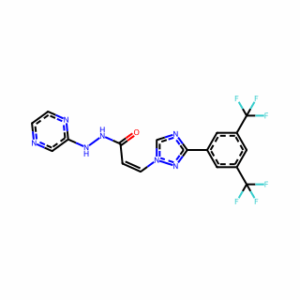 (2Z)-3-[3-[3,5-Bis(trifluoromethyl)phenyl]-1H-1,2,4-triazol-1-yl]-2-propenoic acid, 2-(2-pyrazinyl)hydrazide
