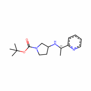 tert-Butyl 3-(((R)-1-(pyridin-2-yl)ethyl)amino)pyrrolidine-1-carboxylate