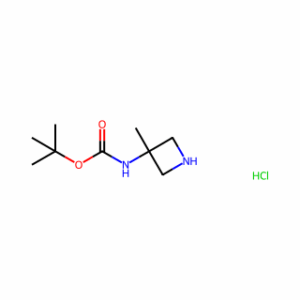 tert-Butyl (3-methylazetidin-3-yl)carbamate hydrochloride
