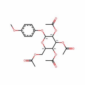 (2R,3R,4S,5R,6S)-2-(Acetoxymethyl)-6-(4-methoxyphenoxy)tetrahydro-2H-pyran-3,4,5-triyl triacetate
