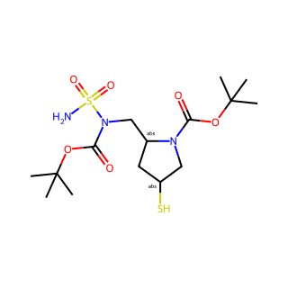 (2S,4S)-tert-butyl 2-((tert-butoxycarbonyl(sulfamoyl)amino)methyl)-4-mercaptopyrrolidine-1-carboxylate