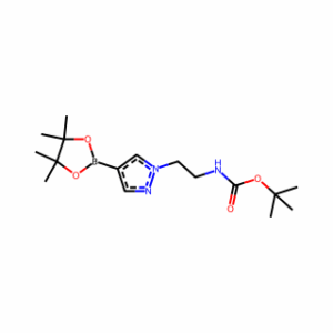 tert-butyl 2-(4-(4,4,5,5-tetramethyl-1,3,2-dioxaborolan-2-yl)-1H-pyrazol-1-yl)ethylcarbamate