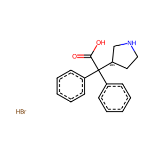 (S)-2,2-diphenyl-2-(pyrrolidin-3-yl)acetic acid hydrobromide