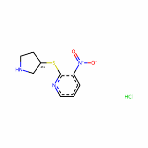 (R)-3-Nitro-2-(pyrrolidin-3-ylthio)pyridine hydrochloride