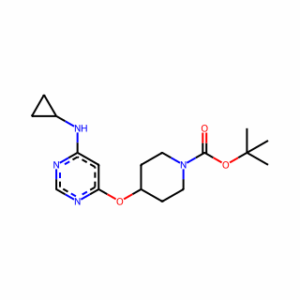 tert-Butyl 4-((6-(cyclopropylamino)pyrimidin-4-yl)oxy)piperidine-1-carboxylate