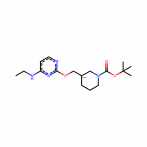 tert-Butyl 3-(((4-(ethylamino)pyrimidin-2-yl)oxy)methyl)piperidine-1-carboxylate