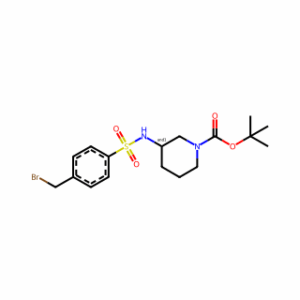 tert-Butyl 3-(4-(bromomethyl)phenylsulfonamido)piperidine-1-carboxylate