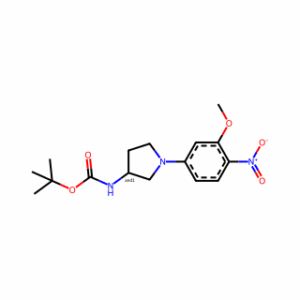tert-Butyl (1-(3-methoxy-4-nitrophenyl)pyrrolidin-3-yl)carbamate