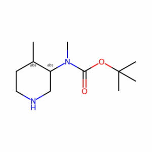 tert-Butyl methyl((3S,4S)-4-methylpiperidin-3-yl)carbamate