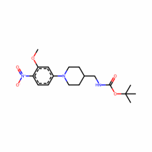 tert-Butyl ((1-(3-methoxy-4-nitrophenyl)piperidin-4-yl)methyl)carbamate