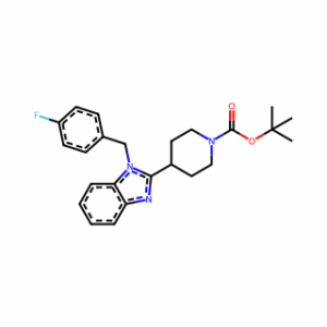 tert-Butyl 4-(1-(4-fluorobenzyl)-1H-benzo[d]imidazol-2-yl)piperidine-1-carboxylate