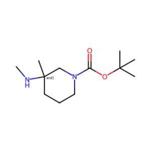 tert-butyl 3-methyl-3-(methylamino)piperidine-1-carboxylate