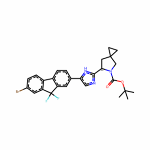 (6S)-6-[5-(7-Bromo-9,9-difluoro-9H-fluoren-2-yl)-1H-imidazol-2-yl]-5-azaspiro[2.4]heptane-5-carboxylic acid 1,1-dimethylethyl ester